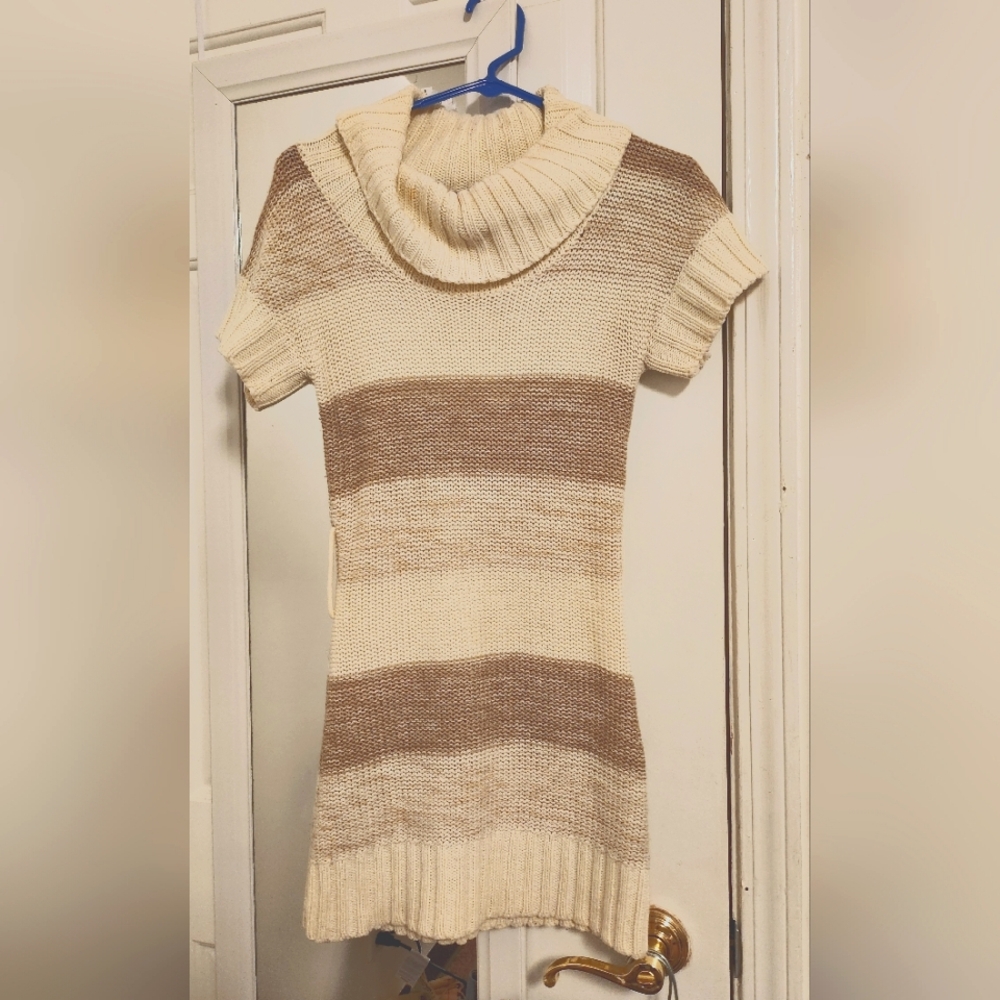 Tan and Cream sweater